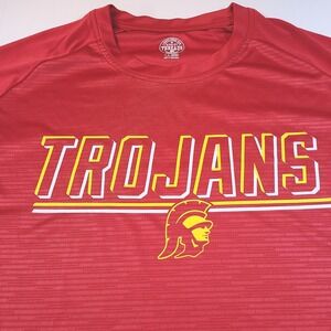 Trojans‎ T Shirt Athletic Red Short Sleeve Graphic Tee